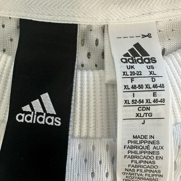 Adidas White Mesh Sleeveless Top with Triple Stripe Back (1049) - Picture 11 of 12